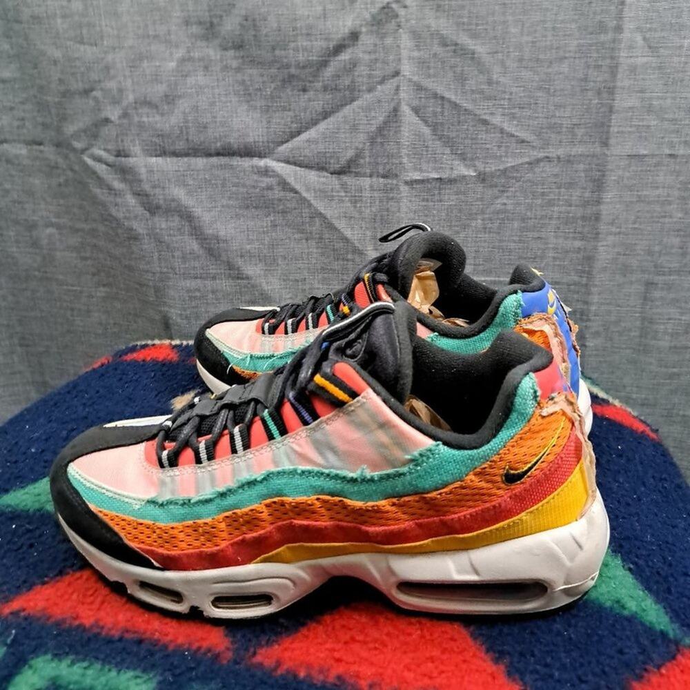 %Nike Air Max 95 Black History Month 2019 Men size 9 CT7435-901 A4